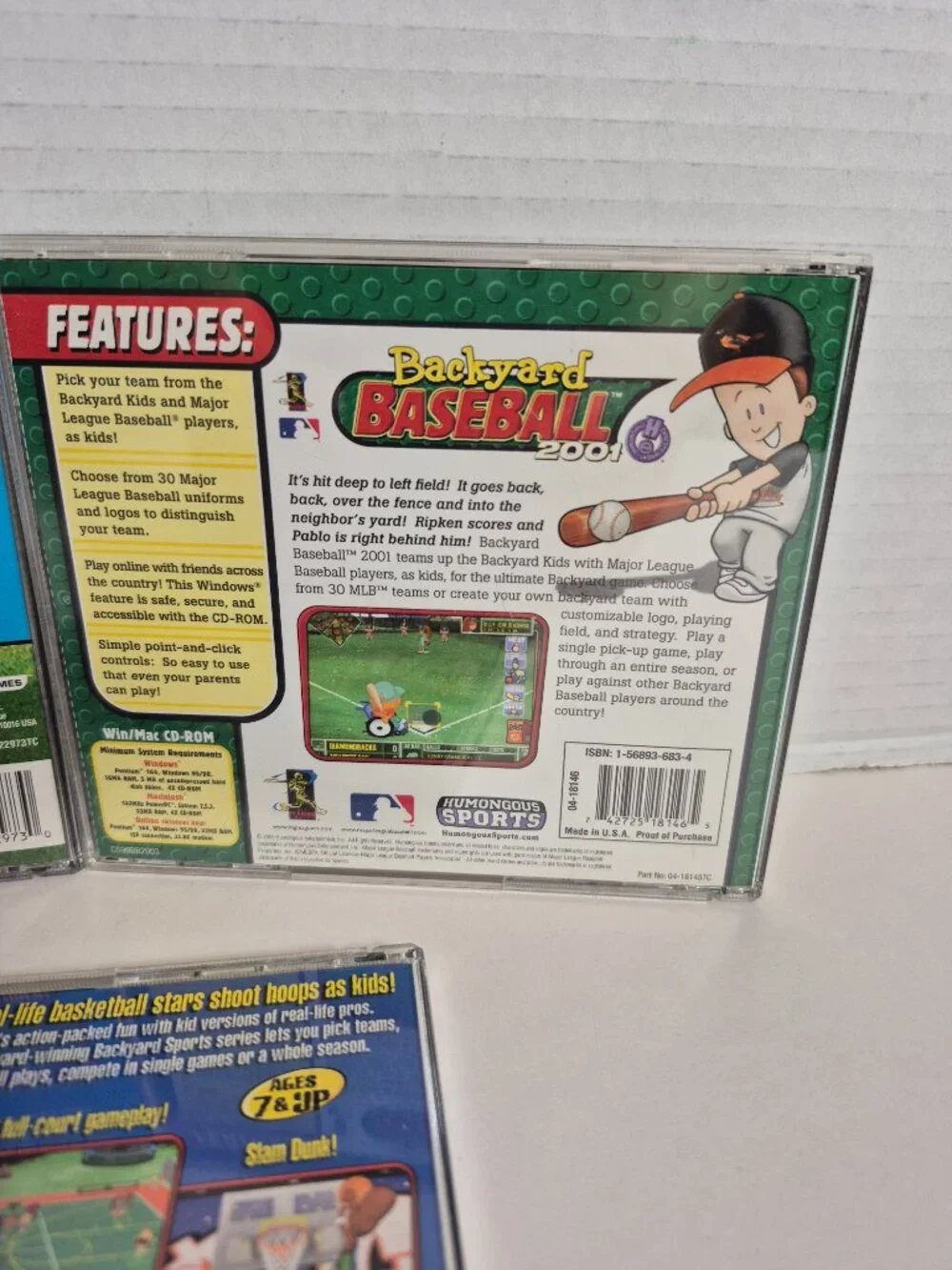 Lot of 3 Backyard Sports Football, Baseball, and Basketball PC Video Games